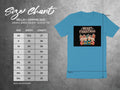 Bella + Canvas 3001 unisex tee size chart with measurements in inches.