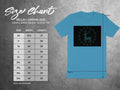 Bella + Canvas 3001 unisex t-shirt size chart with measurements in inches.