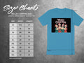 Bella + Canvas 3001 size chart for unisex jersey short sleeve tee.